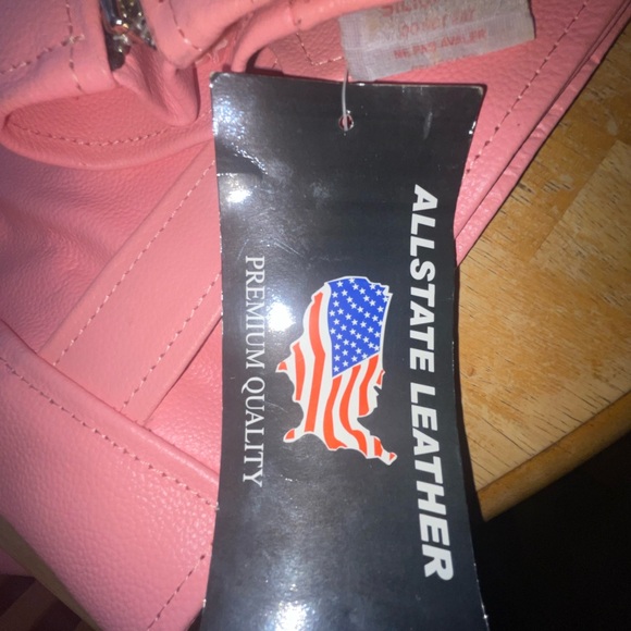 ALLSTATE LEATHER ladies 2x baby pink biker jacket - Picture 11 of 14
